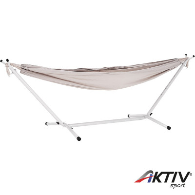 Függőágy Fantal double fehér-krémszínű rojtok nélkül