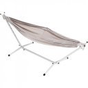 Függőágy Fantal double fehér-krémszínű rojtok nélkül