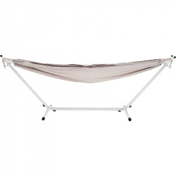 Függőágy Fantal double fehér-krémszínű rojtok nélkül