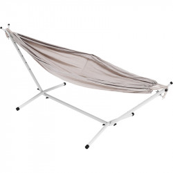 Függőágy Fantal double fehér-krémszínű rojtok nélkül