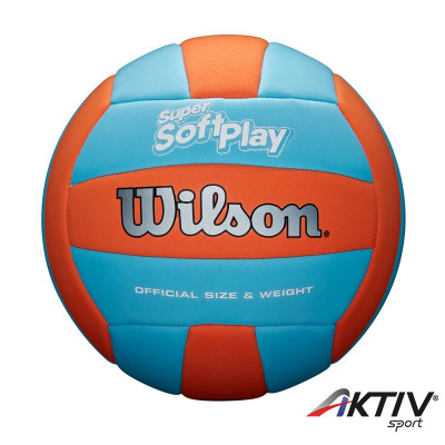 Strandröplabda Wilson Super Soft Play kék-narancs