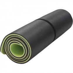 Fitnesz matrac pánttal PE 180x60x1 cm zöld-fekete Fitness Aktivsport