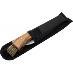 Baladéo gombász zsebkés zebrafa markolattal és kefével