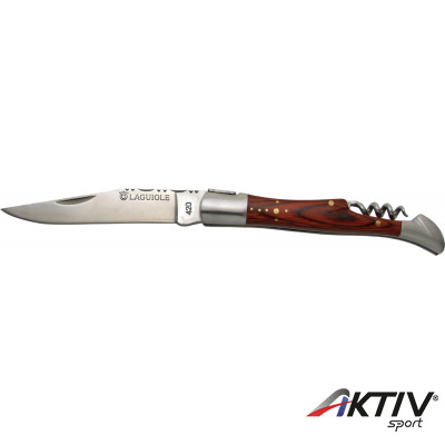 Baladéo Laguiole bicska dugóhúzóval, barna keményfa markolattal