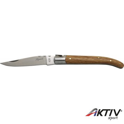 Baladeo Laguiole bicska, zebra fa markolattal, hímzett tokkal