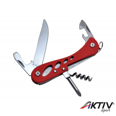 Baladéo Multifinction Knife Barrow 7 funkciós kemping bicska piros