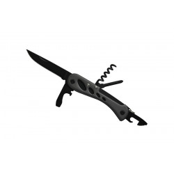 Baladéo Multifinction Knife Barrow 7 funkciós kemping bicska fekete Sportszer BALADÉO