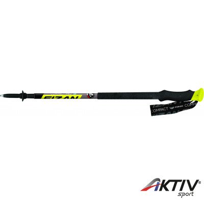 Fizan Compact Pro teleszkópos túrabot fekete-sárga