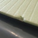 Szépséghibás Fitnesz matrac pánttal PE 180x60x1 cm zöld-fekete