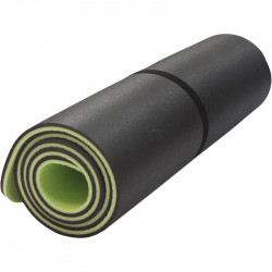 Szépséghibás Fitnesz matrac pánttal PE 180x60x1 cm zöld-fekete Fitness Aktivsport