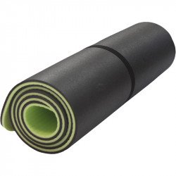 Szépséghibás Fitnesz matrac pánttal PE 180x60x1 cm zöld-fekete Fitness Aktivsport