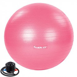 Gimnasztikai labda pumpával MOVIT 55 cm rózsaszín Fitness MOVIT