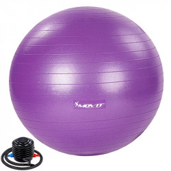 Gimnasztikai labda pumpával MOVIT 55 cm lila Fitness MOVIT
