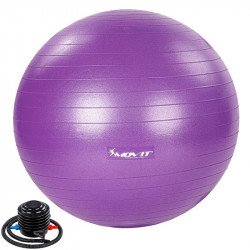 Gimnasztikai labda pumpával MOVIT 55 cm lila Fitness MOVIT