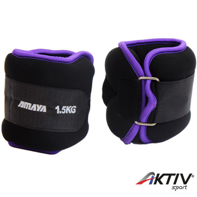 Csukló-és bokasúly Amaya 2x1,5 kg lila