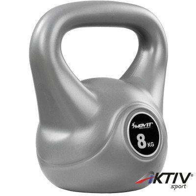 Kettlebell MOVIT 8 kg szürke