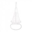 Szépséghibás függőfotel Kalea fehér-virág mintás