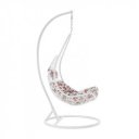 Szépséghibás függőfotel Kalea fehér-virág mintás