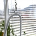 Szépséghibás függőfotel Kalea fehér-virág mintás