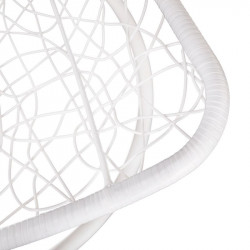 Szépséghibás függőfotel Kalea fehér-virág mintás