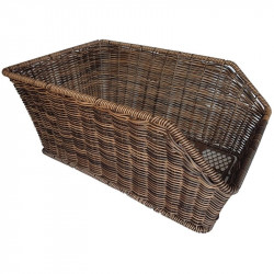 Kosár hátsó rattan barna Sportszer Bike
