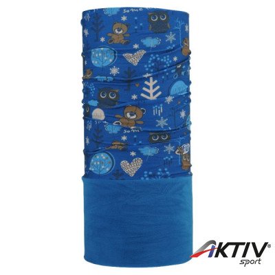 4 Fun Polartec többfunkciós gyerek csősál Garden Blue