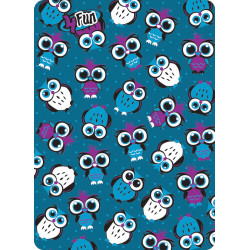 4 Fun Polartec többfunkciós gyermek csősál Owl Blue