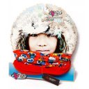 4 Fun Polartec többfunkciós gyermek csősál Owl Orange