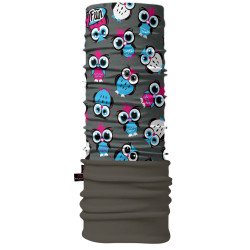 4 Fun Polartec többfunkciós gyermek csősál Owl Grey Nomadsport 4 FUN