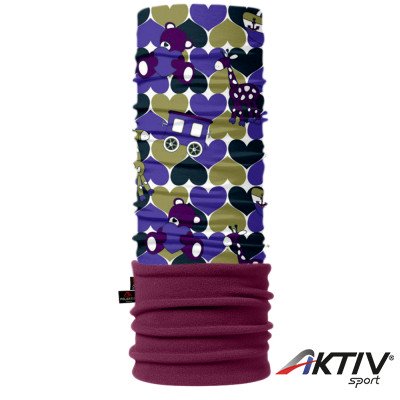 4 Fun Polartec többfunkciós gyermek csősál Hearts Kid