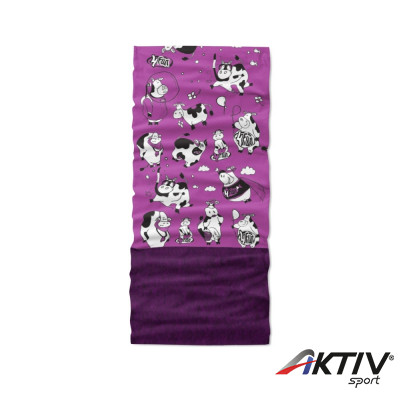 4 Fun Polartec többfunkciós gyermek csősál Funny Cow Viola