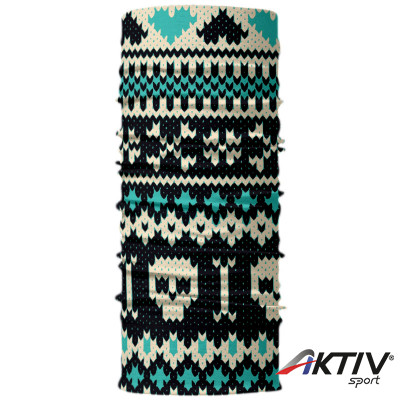 4 Fun Standard többfunkciós csősál Skull Blue