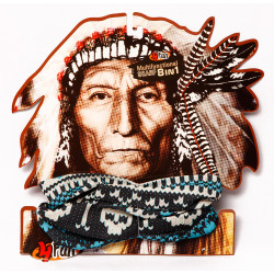 4 Fun Standard többfunkciós csősál Skull Blue