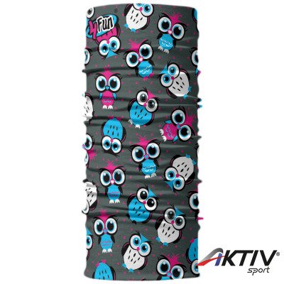 4 Fun Standard Kid többfunkciós gyermek csősál Owl Grey