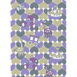 4 Fun Standard Kid többfunkciós gyermek csősál Hearts