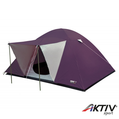 High Peak Texel 3 háromszemélyes kemping sátor plum/light grey