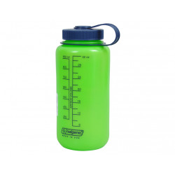 Nalgene Bootle HDPE 1 L széles nyílású műanyag palack green cat logo
