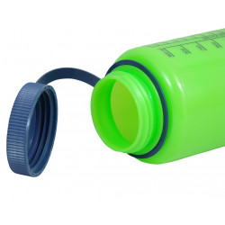 Nalgene Bootle HDPE 1 L széles nyílású műanyag palack green cat logo