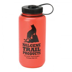 Nalgene Bootle HDPE 1 L széles nyílású műanyag palack red cat logo Nomadsport NALGENE