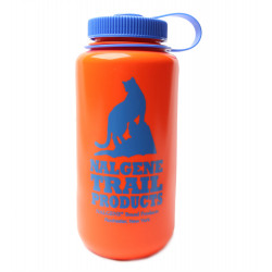 Nalgene Bootle HDPE 1 L széles nyílású műanyag palack orange cat logo Nomadsport NALGENE