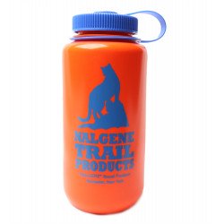 Nalgene Bootle HDPE 1 L széles nyílású műanyag palack orange cat logo Nomadsport NALGENE
