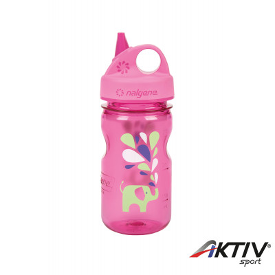 Nalgene Everyday Grip-n-Gulp gyerek italtartó palack pink/elephant