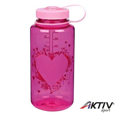 Nalgene Everyday nagynyílású 1l-es italtartó palack heart pink/pink