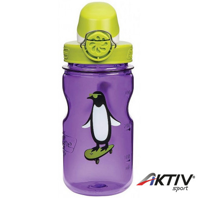 Nalgene Everyday OTF Kids gyermek italtartó palack purple penguin graphic/green