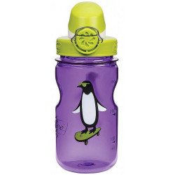 Nalgene Everyday OTF Kids gyermek italtartó palack purple penguin graphic/green Nomadsport NALGENE