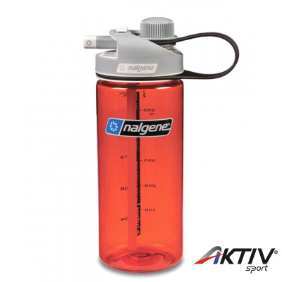 Nalgene Multi Drink 0,6 l-es italtartó kulacs red/grey