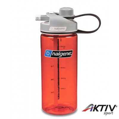 Nalgene Multi Drink 0,6 l-es italtartó kulacs red/grey