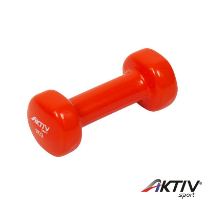 Kézisúlyzó vinyl Aktivsport 1 kg narancs