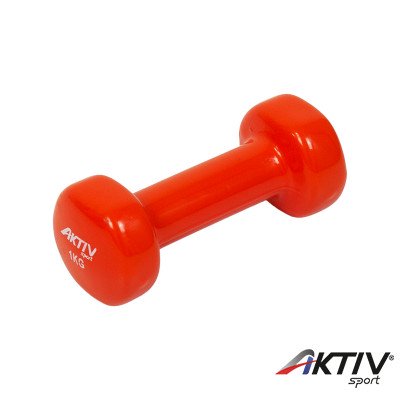 Kézisúlyzó vinyl Aktivsport 1 kg narancs