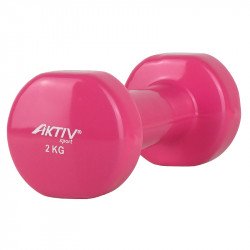 Kézisúlyzó vinyl Aktivsport 2 kg rózsaszín Aktivsport® termékek Aktivsport